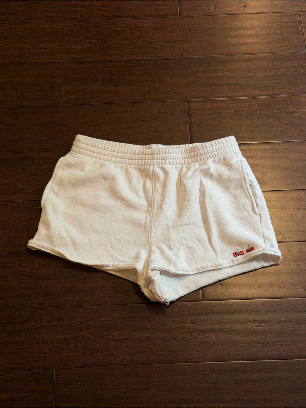 PINK Victoria's White Lounge Shorts